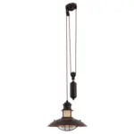Möbelix Hängeleuchte Cottage H: 150cm 1-Flammig, Höhenverstellbar