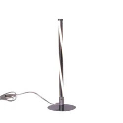 LED-Tischlampe Chromfarben mit Kippschalter