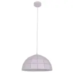 Möbelix Hängeleuchte Alison H: 96 cm 1-Flammig, Eisen/Weiß