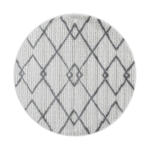 Möbelix Webteppich Creme/grau Pisa Rund Ø 200 Cm