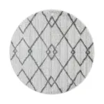 Möbelix Webteppich Creme/grau Pisa Rund Ø 200 Cm