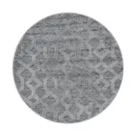Möbelix Webteppich Grau Pisa Rund Ø 120 Cm