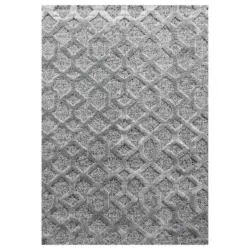 Teppich Läufer Grau Pisa 80x250 Cm