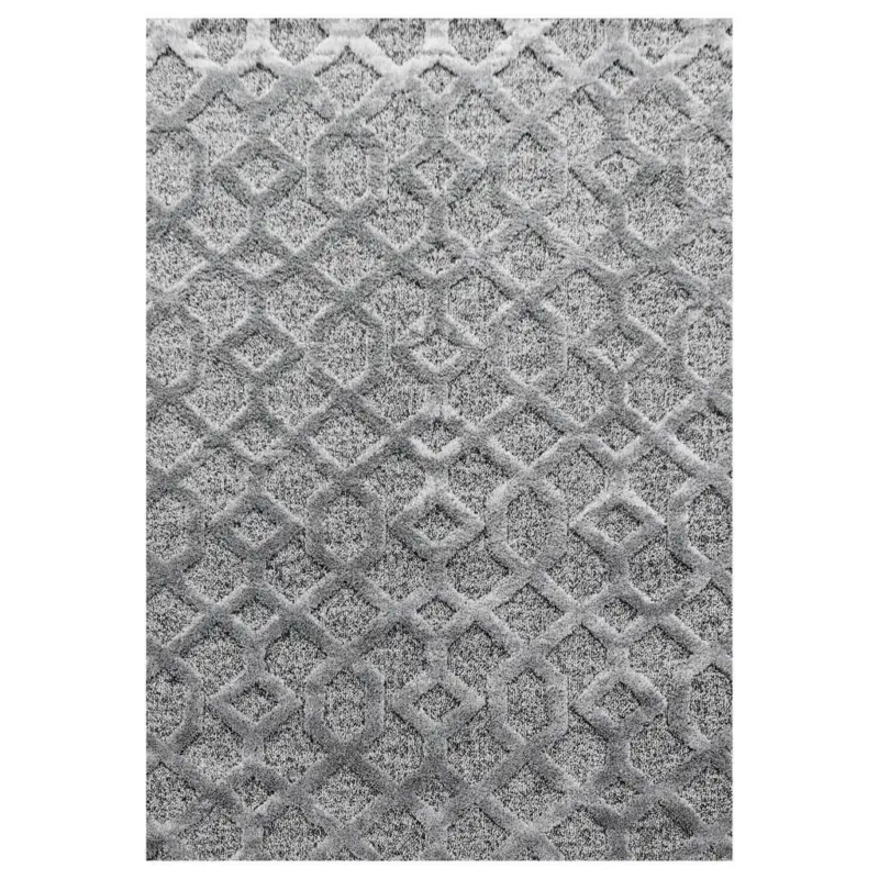 Teppich Läufer Grau Pisa 80x250 Cm