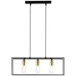 Möbelix Hängeleuchte Arica H: 85,5 Cm 3-Flammig, Quaderform
