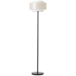 Möbelix Stehlampe Odar Beige/schwarz Mit Fußschalter