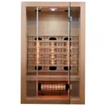 Möbelix Infrarotkabine 2 Personen 120x105x190 cm Malmö Hemlock