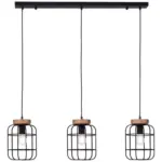 Möbelix Hängeleuchte Gwen H: 142 Cm 3-Flammig, Braun/schwarz