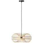 Möbelix Hängeleuchte Busan H: 100 Cm 1-Flammig, Holz-Schirm