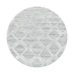 M&ouml;belix Webteppich Grau Pisa Rund &Oslash; 120 cm