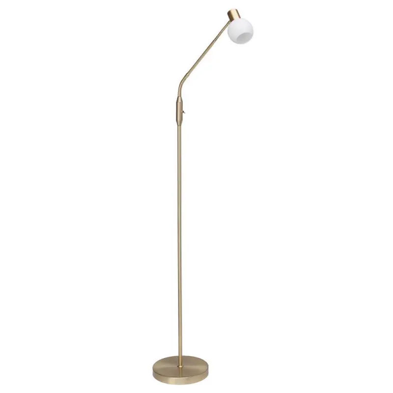 Stehlampe Philo Messingfarben/weiß