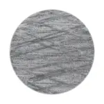 Möbelix Webteppich Grau Pisa Rund Ø 120 Cm