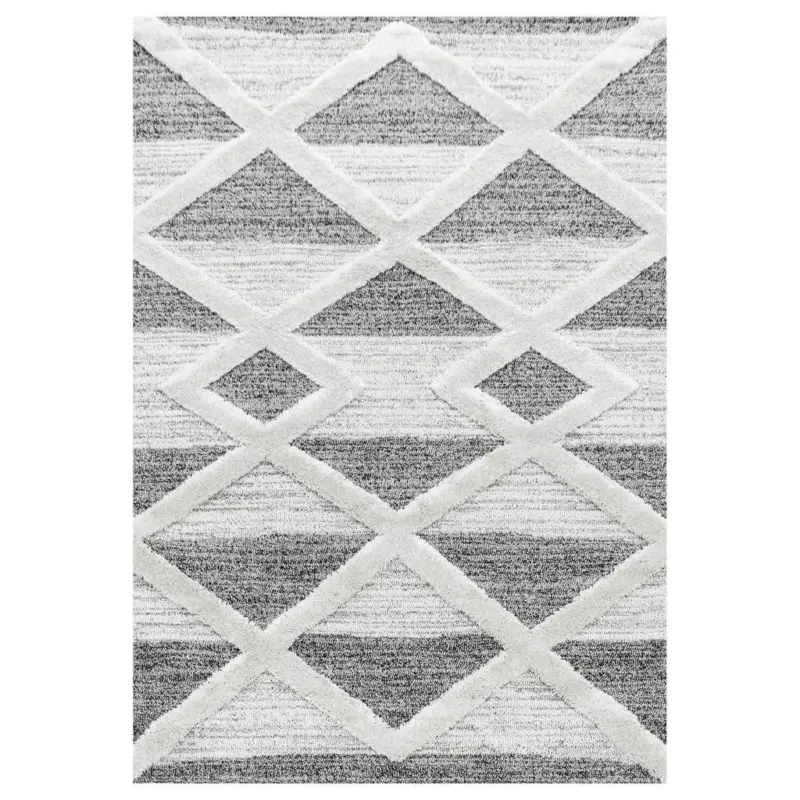 Webteppich Grau Pisa 200x290 cm