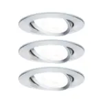 Möbelix Einbauspot Ø 8,4 Cm Alufarben 3-Teilig Dimmbar