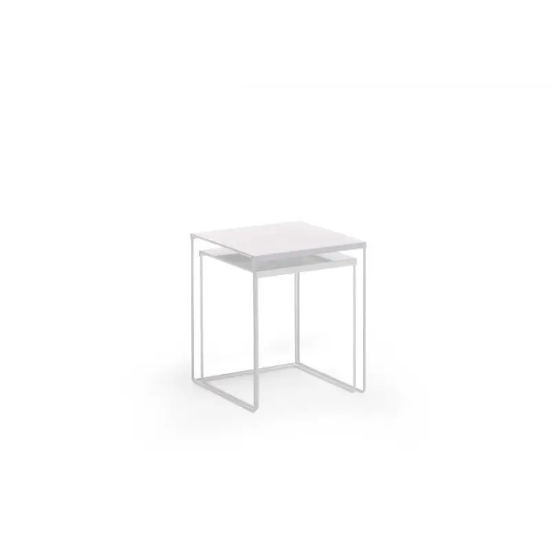 Satztisch 2er-Set, Weiß