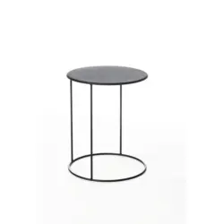 Couchtisch Rund Stahl, Schwarz