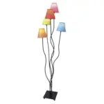 Möbelix Stehlampe Multicolor 5 Leuchtmittel, Schnurschalter