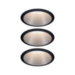 Möbelix Einbauspot Ø 8,8 Cm Schwarz/ Silberfarben 3-Teilig Dimmbar