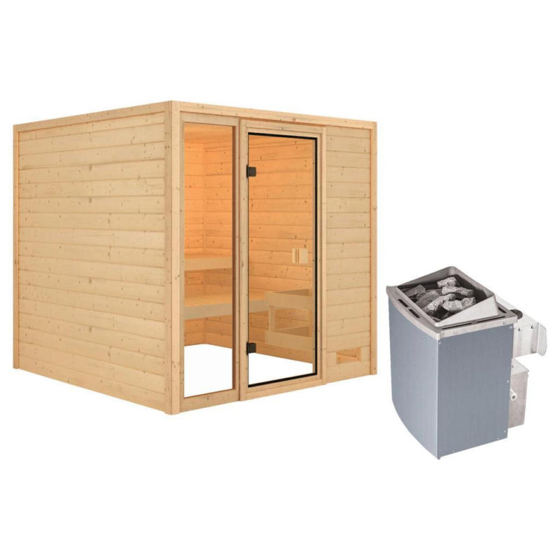 Sauna Marseille 1 Mit Int. Steuerung 196x187x196 Cm