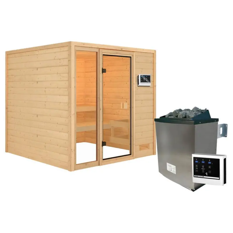 Sauna Marseille 2 Mit Ext. Steuerung 196x187x196 Cm