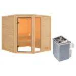 Möbelix Sauna Lille 1 Mit Int. Steuerung 196x187x196 Cm
