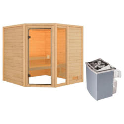 Sauna Lille 1 Mit Int. Steuerung 196x187x196 Cm