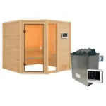 Möbelix Sauna Lille 2 Mit Ext. Steuerung 196x187x196 Cm