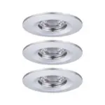 Möbelix Led-deckenleuchte Ø 6,5 Cm 3er-Set Alufarben Rund