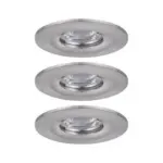 Möbelix Led-deckenleuchte Ø 6,5 Cm 3er-Set Alufarben Rund