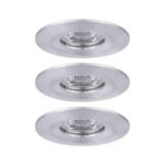 Möbelix Led-deckenleuchte Ø 6,5 Cm 3er-Set Alufarben Rund