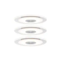 Led-deckenleuchte 3er-set Ø 12 Cm, 1-Flammig, Rund
