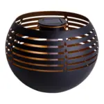 Möbelix Solarleuchte Schwarz/Gold 36xled Warmweiß H: 16cm