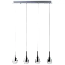 Led-hängeleuchte Frizzante H: 114,5 Cm 4-Flammig Kürzbar