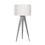 Möbelix Tischlampe Tripod Chromfarben mit Kippschalter