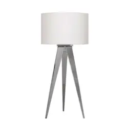 Tischlampe Tripod Chromfarben mit Kippschalter