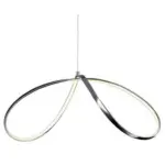 Möbelix Led-hängeleuchte Loop Line H: 120 Cm Chromfarben