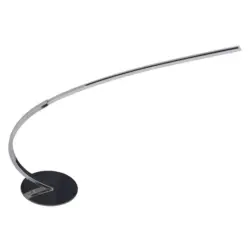 LED-Tischlampe Loop Line Chromfarben Geschwungen