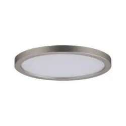 Led-deckenleuchte Ø 12 Cm Nickelfarben Matt Rund