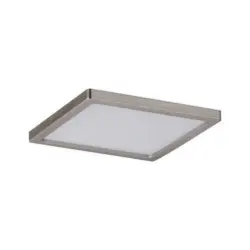Led-deckenleuchte L: 12 Cm Nickelfarben Matt Rechteckig