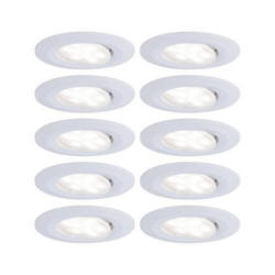 Led-deckenleuchte Ø 9 Cm 10er-Set Schwenkbar Weiß