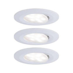 Led-deckenleuchte Calla Ø 9 Cm 3er-Set Schwenkbar Weiß Rund