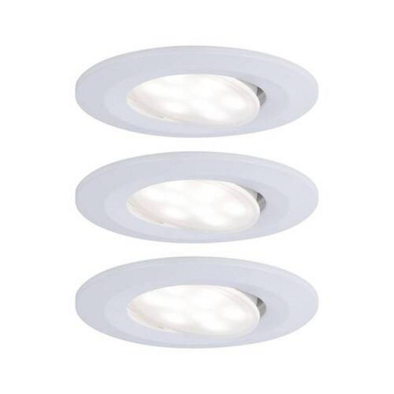 Led-deckenleuchte Calla Ø 9 Cm 3er-Set Schwenkbar Weiß Rund