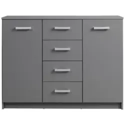 Kommode B: 119 Cm Elenzio, Graphitfarben