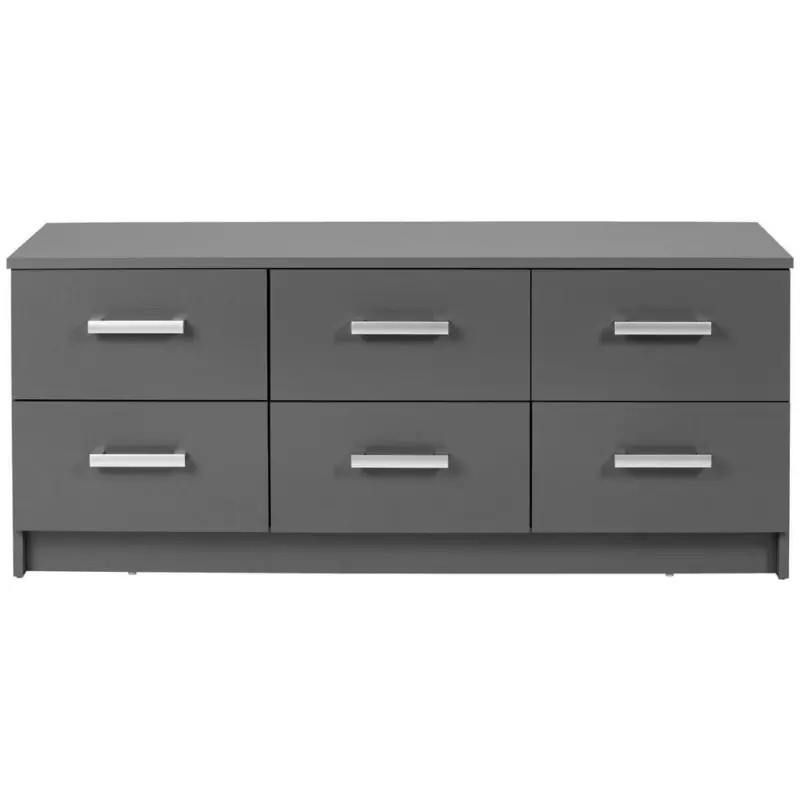 Kommode B: 122 Cm Elenzio, Graphitfarben