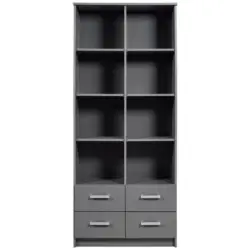 Regal Mit Laden Elenzio B: 40 Cm Graphitfarben