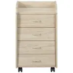 Möbelix Rollcontainer Eiche Dekor Novi Bxhxt 40x36x65 Cm