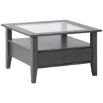 Möbelix Couchtisch Holz Massiv Mit Schublade Provence, Grau