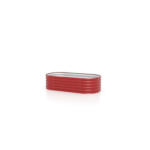 Möbelix Hochbeet Stahl Vita 401 Oval 82,1x40,1x162,1 cm, Rot