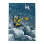 Möbelix Kinderteppich Pinguin Blau Funny 140x200 Cm