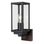 Möbelix Außenwandleuchte Karo 60w Glas Aluminium, Wandmontage